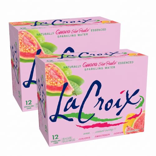 LaCroix Sparkling Water, Guava Sao Paulo, 12 Fl Oz (pack of 24)