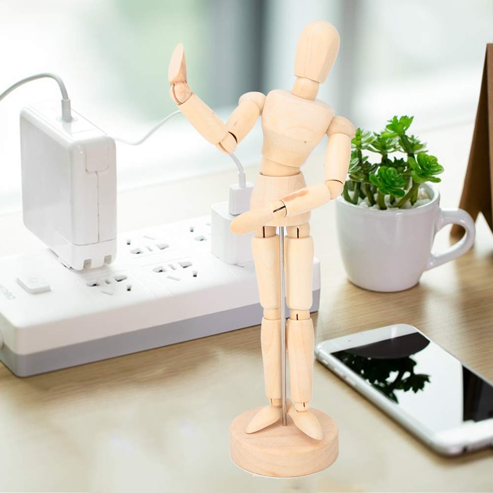 Amazon.co.jp: 8 インチ木製マンモデル可動手足人形アート描画