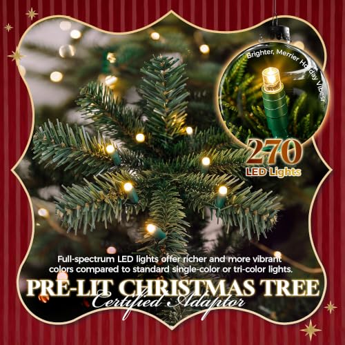 HOLLO STAR 6ft Prelit Christmas Tree, Multi-Color RGBW Lights,App Control - image 6