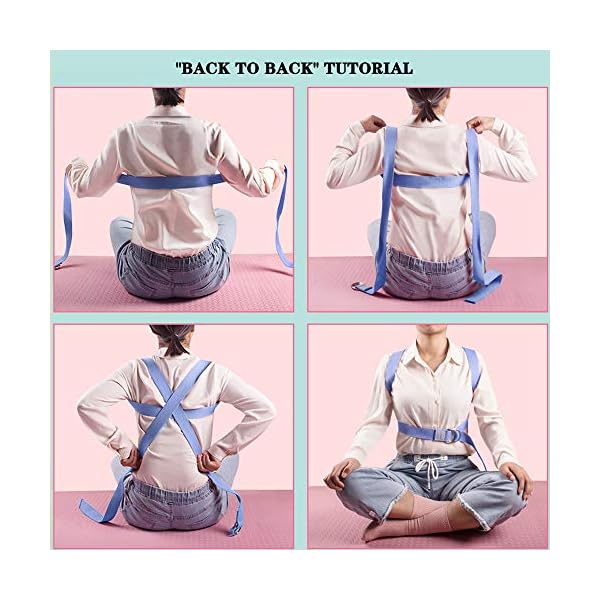 tchrules Leg Stretcher, Stretching Leg Strap - Great for Ballet Cheer Dance Gymnastics or Any Sport Leg Stretcher Trainer Premium Stretching Equipment-Improve Your Flexibility (Light Blue)