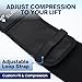 SLANA Elbow Wraps for Weightlifting – 40” Long Adjustable Compression Elbow Sleeves Weightlifting Men with Hook-and-Loop Closure – Support for Heavy Pressing, Strength Training & Lifting Stability
