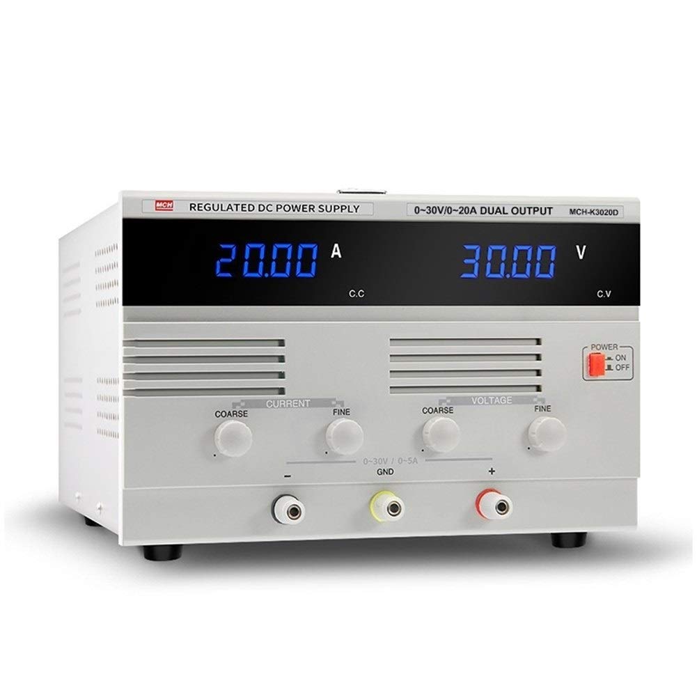 Regulador de voltaje de CC Tipo de interruptor ajustable Alta potencia 30V 20A Carga de galvanoplastia Reparación Fuente de alimentación,Fiabilidad y seguridad