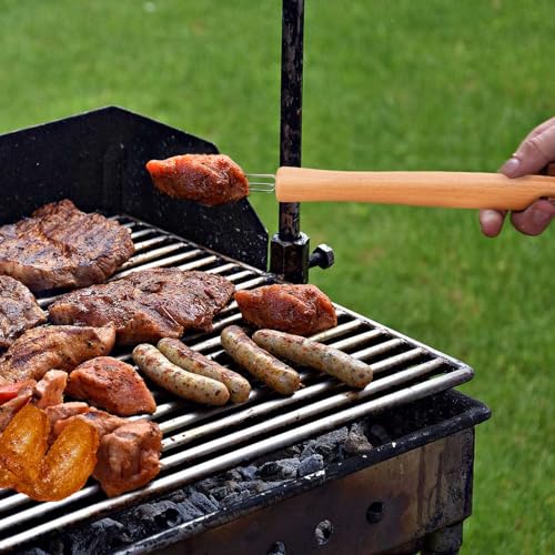 Pinchos para mazorcas de maíz que evitan quemaduras con su mango de madera natural 3