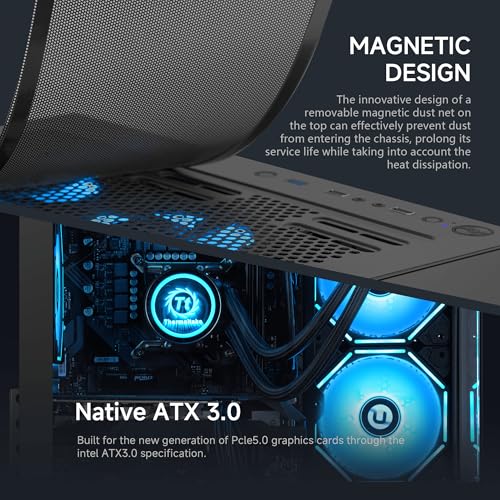 Image of NINGMEI Supreme Master Gaming PC Desktop,AMD Ryzen 7 5700X 8 core 3.8GHz(up to 4.6GHz),GeForce RTX 5060 TI 8GB,32GB DDR4 RAM 3200MHz,1TB NVME SSD,650W PSU, Windows 11 Home 64-bit,Black