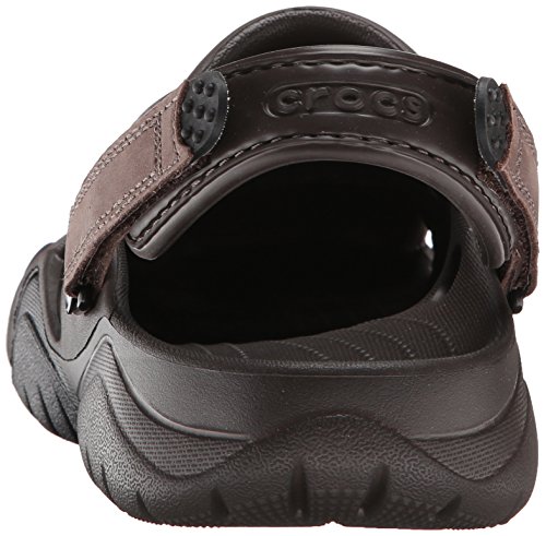crocs Men's Swiftwater Clog M Mule, Espresso/Black, 7 M US