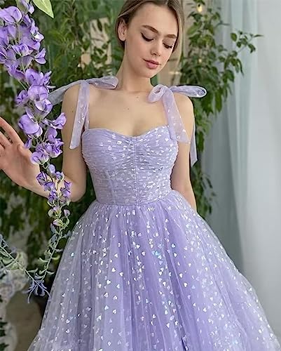 Short Homecoming Dresses For Teens Heart Tulle Sweetheart Apricot Spaghetti Straps Petite Mini A Line Formal Prom Party Gowns Size 0 #TOP1