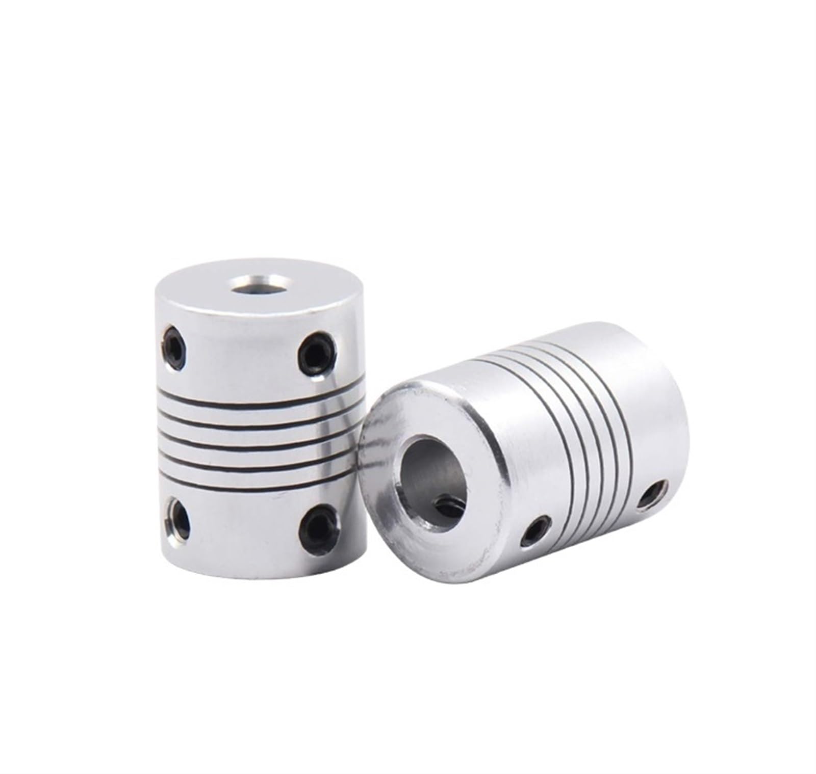 Rigid coupling,Stainless steel rigid coupling 1pcs D19L25 Flexible Shaft Coupling CNC Stepper Motor Coupler Connector 8mm to 10mm Aluminium Flexible Shaft Couple 4/5/6mm(6.35mm x 6.35mm)