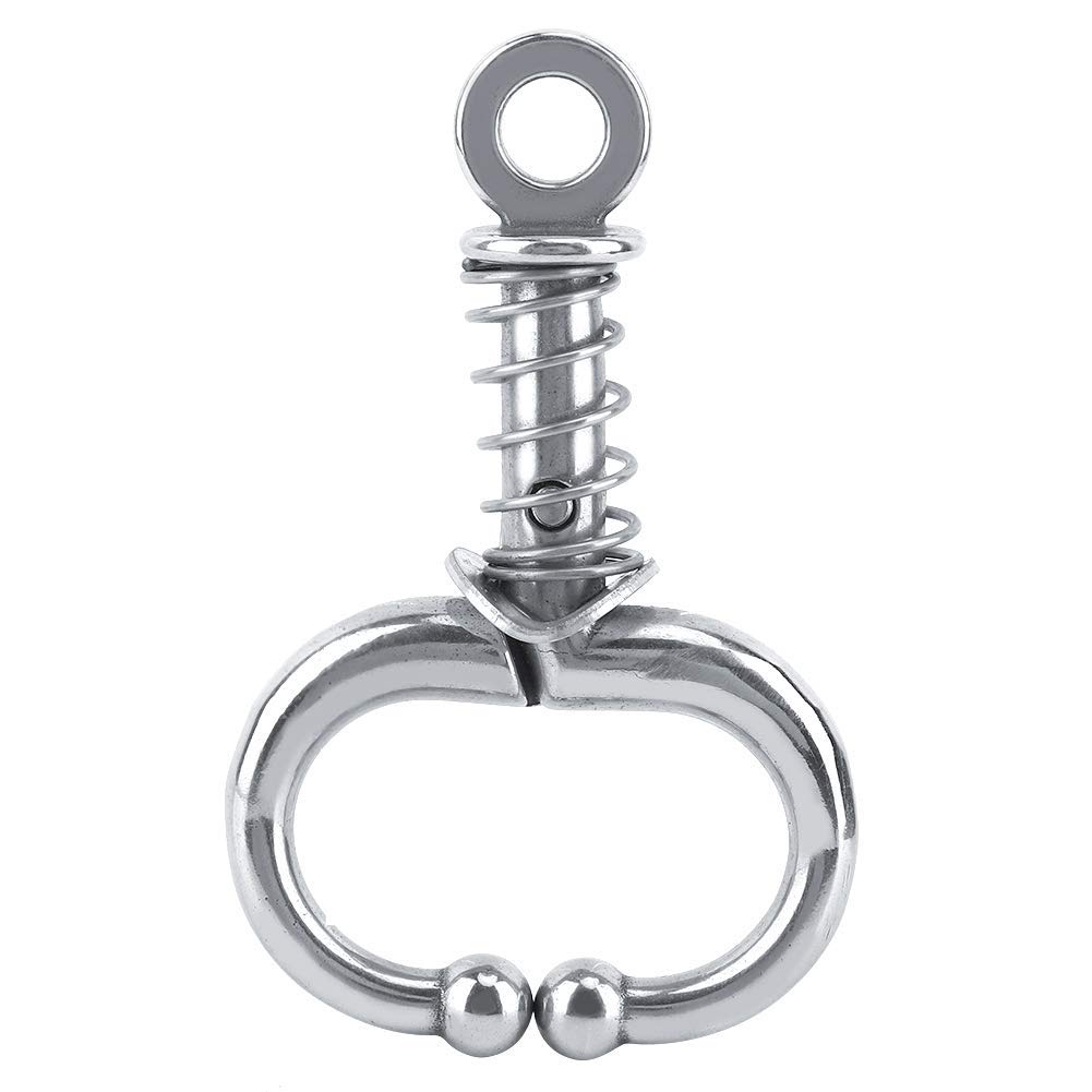 Stainless Steel Bull Nose Cow Cattle Nose Pliers Livestock Nose Rings Automatic Locking Bull Husbandry Accessory Farming Equipment(Spring-Type)