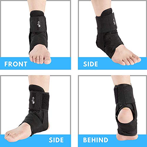 Enkelbrace voor dames en heren, Lace Up Ankle Support Brace Stabilizer voor Sprained Ankle (X-Small) - Image 7