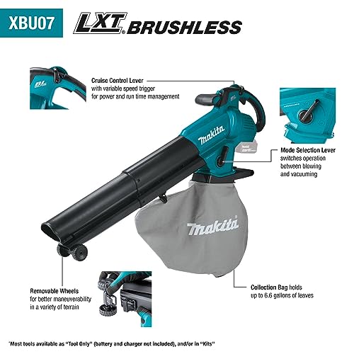 Makita XBU07Z 18V Lxt® Brushless Blower/Vacuum Mulcher thumb #1