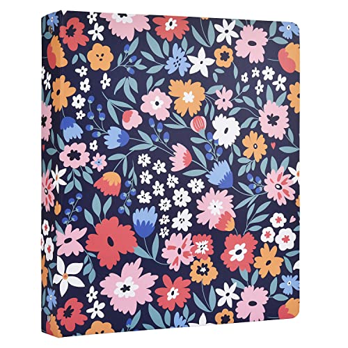 Classeur 3 anneaux pour protéger vos documents format lettre de l'usure avec style floral