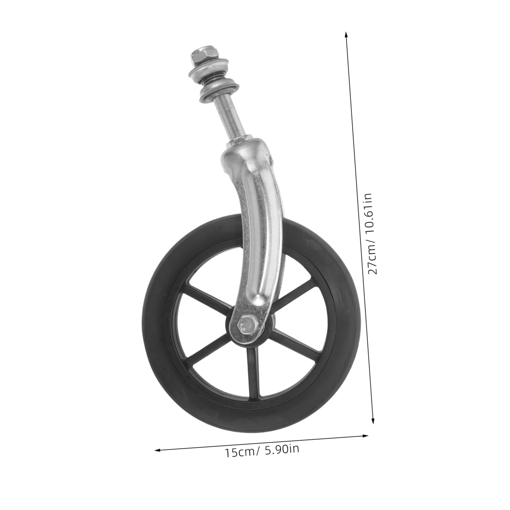 minkissy Wheel Chair Front Wheels Replacement Wheel for Wheelchair 1 Set with Steel Rubber