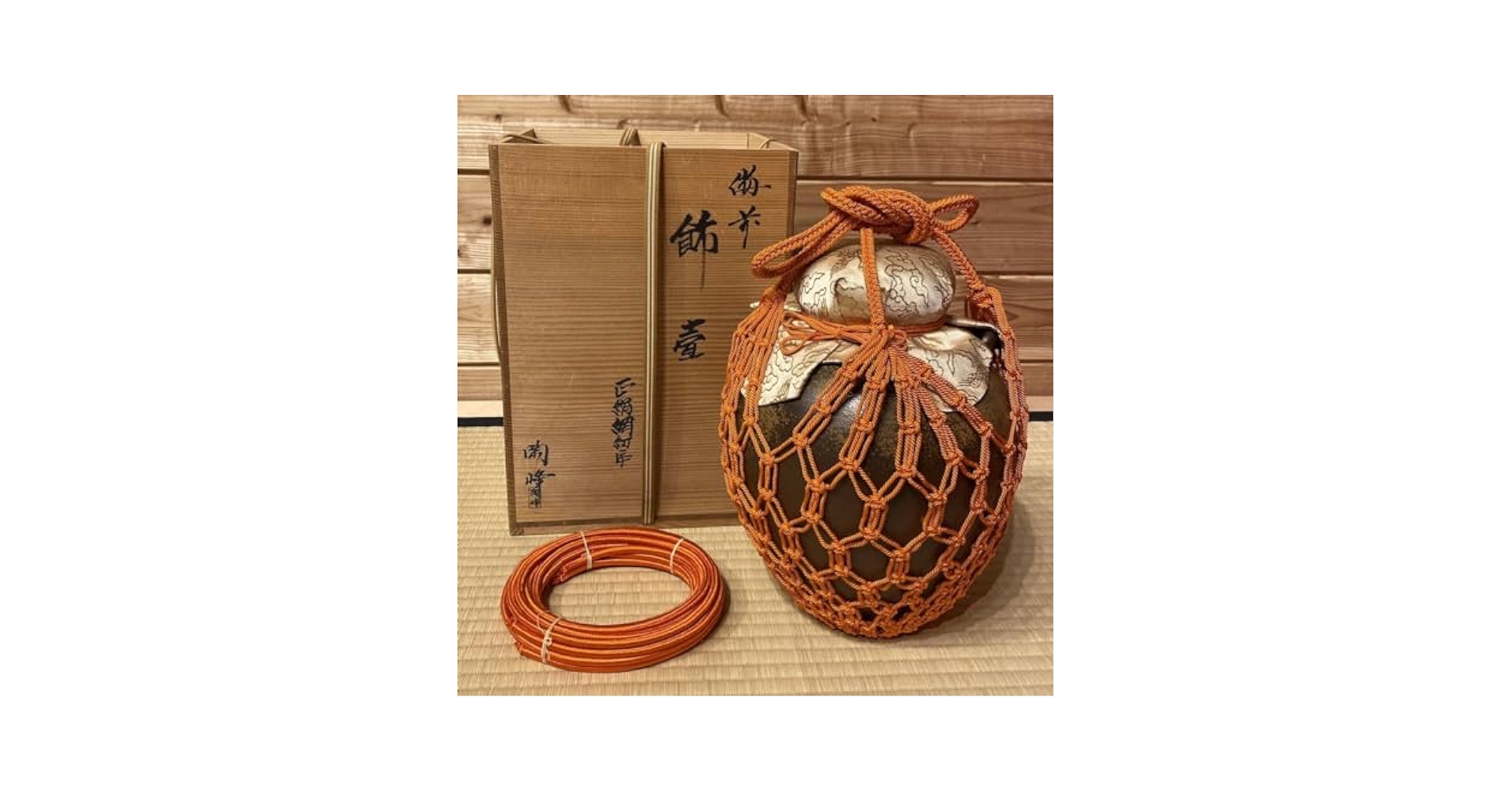 茶道具 膳所焼 茶壷 飾り壷 共箱 φ19.2cm(LC630) 茶道具 膳所焼 茶壷 飾り壷 共箱 φ19.2cm(LC630) 茶道具 膳所焼