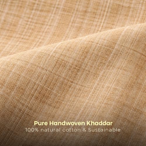 Image of Cotton Fabric Material for Men and women (3 Meter, Off Wheat), Off white, Solid