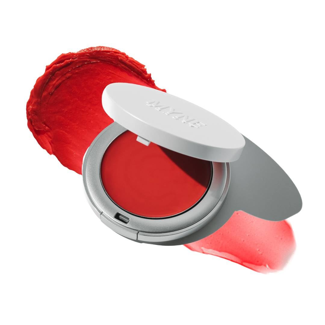 Haute Flash Cream Blush & Lip Tint with 5x Magnified Mirror, Hydrating Buildable Face Makeup for All Skin Tones, Radiant Finish, Haute Mama