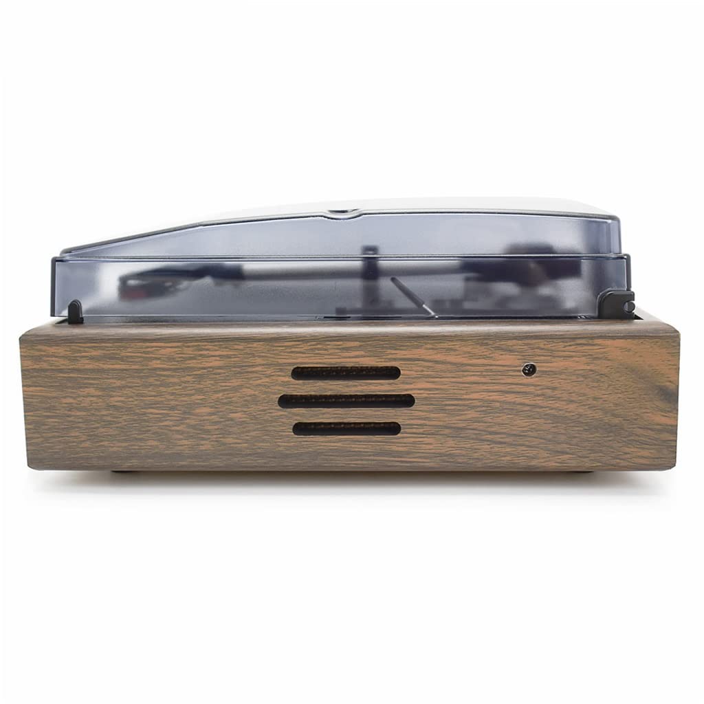 3-biegowy klasyczny gramofon gramofon gramofon z napędem pasowym gramofon z 2 wbudowanymi głośnikami stereo (rozmiar: 220 V-240 V) (220 V)