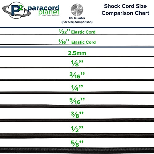 Paracord Planet Elastic Nylon Bungee and Shock Cord - Crafting Stretch String - Multiple Color, Diameter, and Length Options by Paracord Planet - Image 2