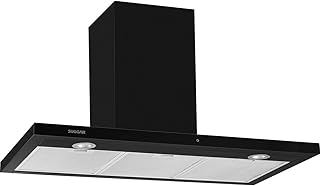 Suggar coifa de parede granada preta slim touch 90cm 220v preto