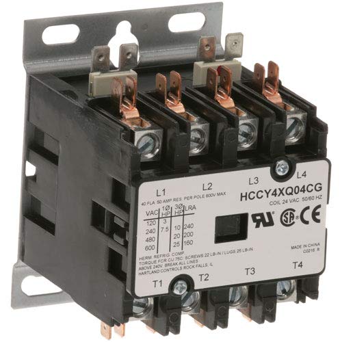 Exact FIT for GROEN 119811 CONTACTOR 4P 40/50A 24V - Replacement Part BY MAVRIK
