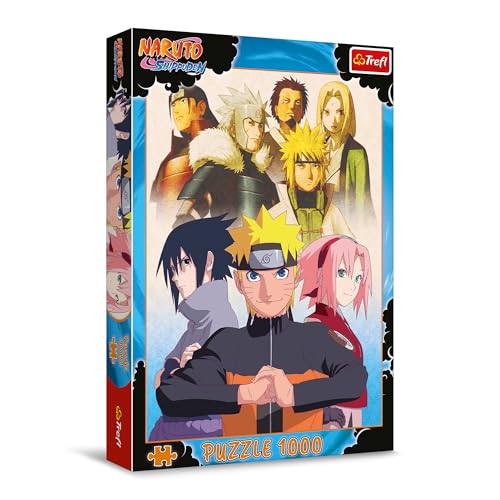 Trefl - Naruto Shippuden, Équipe de Naruto - Puzzle 1000 Pièces - Puzzle avec des Personnages de la Série Animée, pour Les Adultes et Les Enfants à partir de 14 Ans