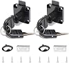 2 Pack Black Cupboard Office Drawer Cam Lock Filing Cabinet Lock with 2 Keys Square Base Screw Fixed Furniture Security Lock for Furniture Door Household Mailbox Glass Showcase