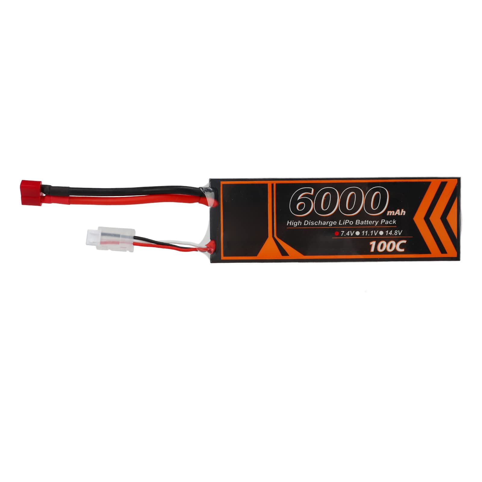 Batteria Lipo RC ad alte prestazioni 6000mAh 7.4V 2S a forma di T per modello di auto elicottero RC