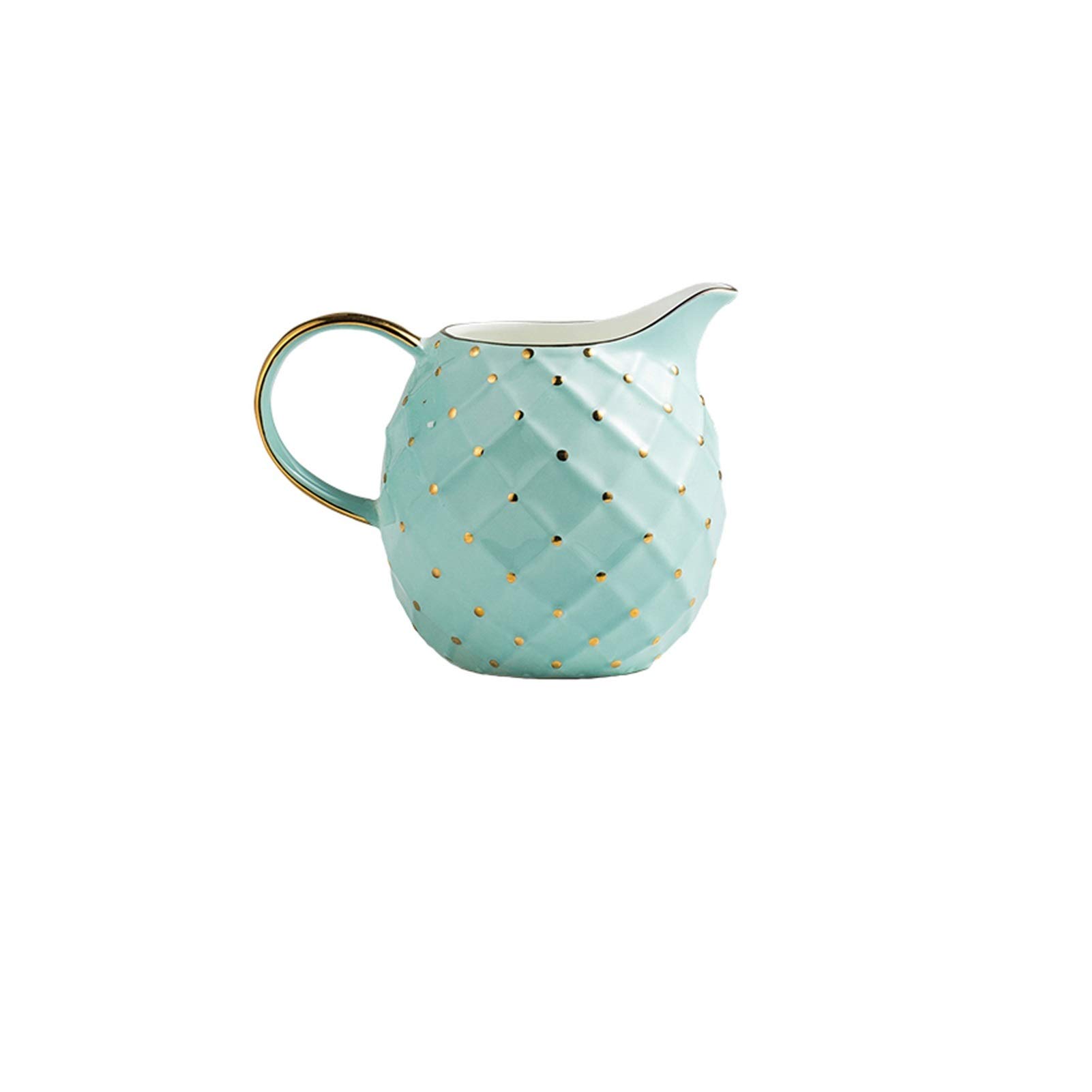 Pot à lait, saucière, tasse à eau, pichet, distributeur de crème et de café, sucrier, grand pot en céramique avec anse, idéal pour un usage domestique (330 ml). Convient également pour le service