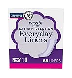 Equ~ate Extra Protection Everyday Liners, Size Extra Long ~ (68 Count) ~ (Pack of 1)