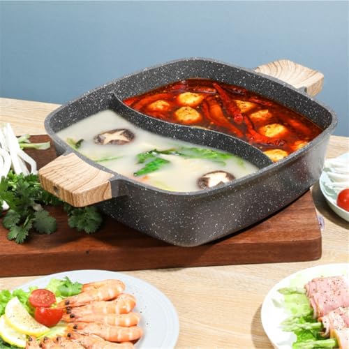Olla para Hot Pot con Divisor 28 cm Negro miniatura 2