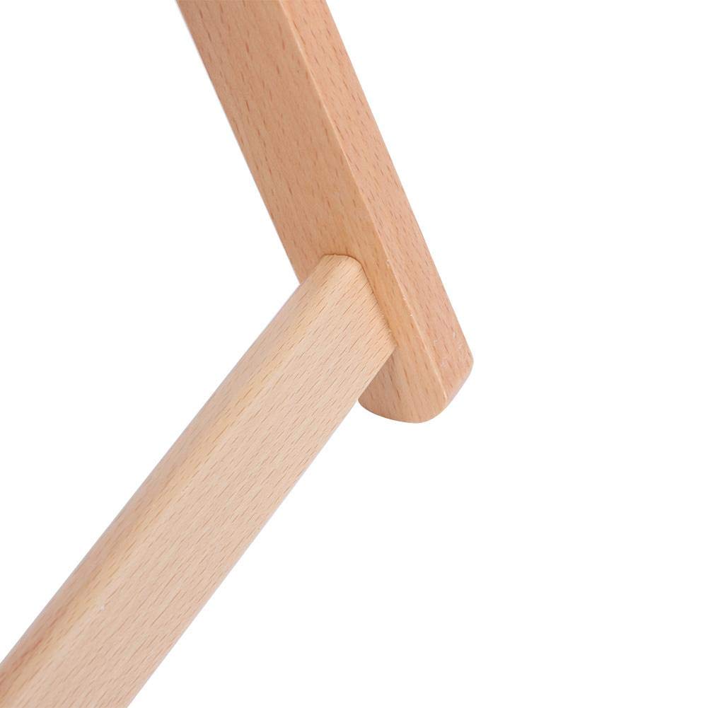 Aramox Tavolino da tè Tavolino da caffè in Legno di Faggio 59 X 33 X 21,5 Cm Pieghevole con 4 Chiusure per Gambe Vassoio Snack Portatile per Camera da Letto Soggiorno Studio Ufficio Uso Esterno