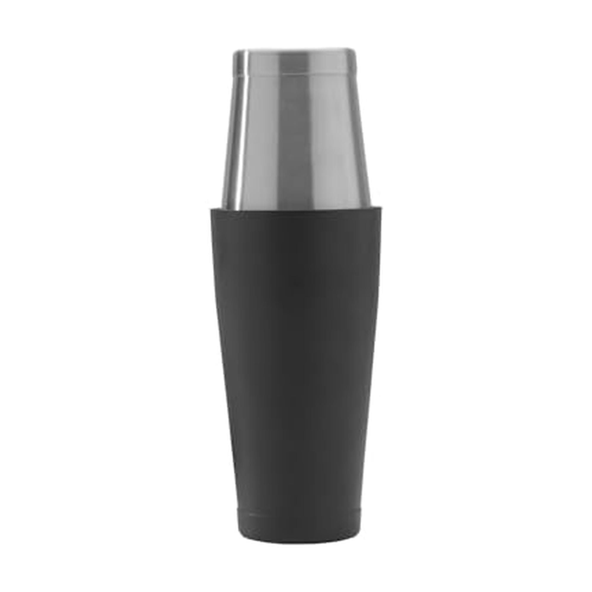 Houdini Stainless and Black Boston Cocktail Shaker, Two-Toned Boston Cocktail Shaker