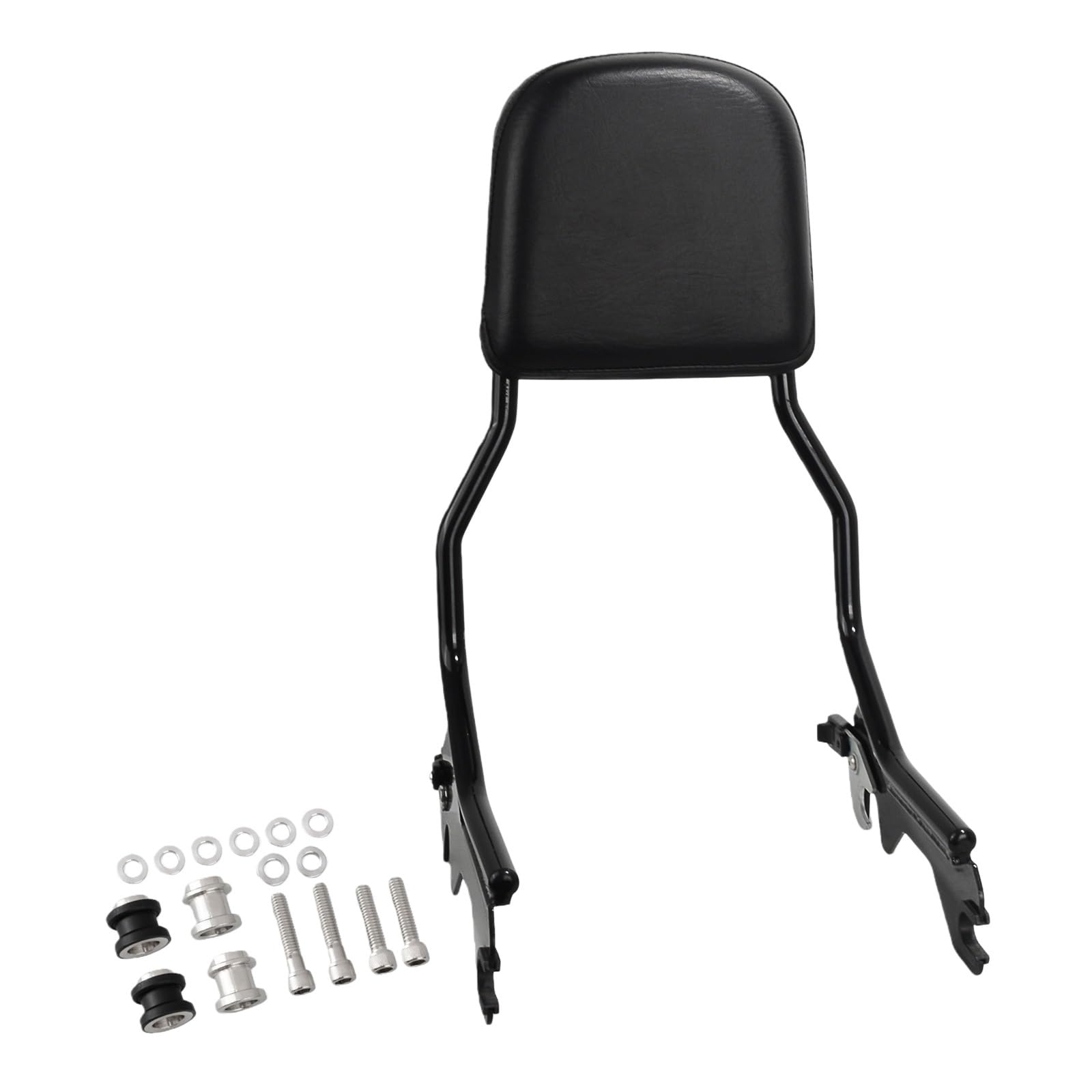 drążek Sissy z bagażnikiem Zestaw sprzętu do dokowania dla oparcia Sissy Bar motocykla pasuje do Harley Softail Slim Heritage Classic Street Bob 114(Set A)