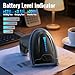 Tera 1D 2D QR Barcode Scanner Wireless and Wired with Battery Level Indicator Digital Printed Bar Code Reader Cordless Handheld Barcode Scanner Compact Plug and Play Model D5100