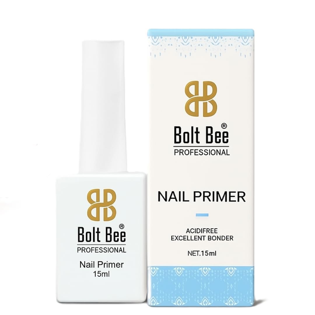 Bolt Bee 6-in-1 Clear Glue 15ml – Multi-Function Base, Builder, Strengthener, Slip Solution & Blooming Formula | UV/LED Soak Off for Extensions & Design (Nail Primer)-image-28