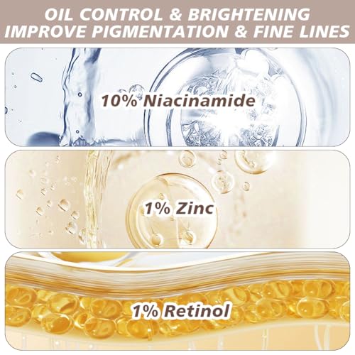 LOPHE Niacinamide Facial Moisturizing Serum, Retinol Anti Aging Serum, 10% Niacinamide & 1% Zinc Serums - Image 4