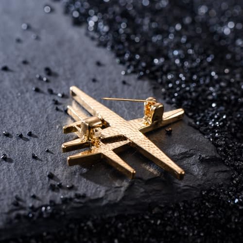 Image of Rhinestones Star Brooches 18k Gold-plated Star Brooch Pin Lapel Pin Accessories Christmas Birthday Gift for Women