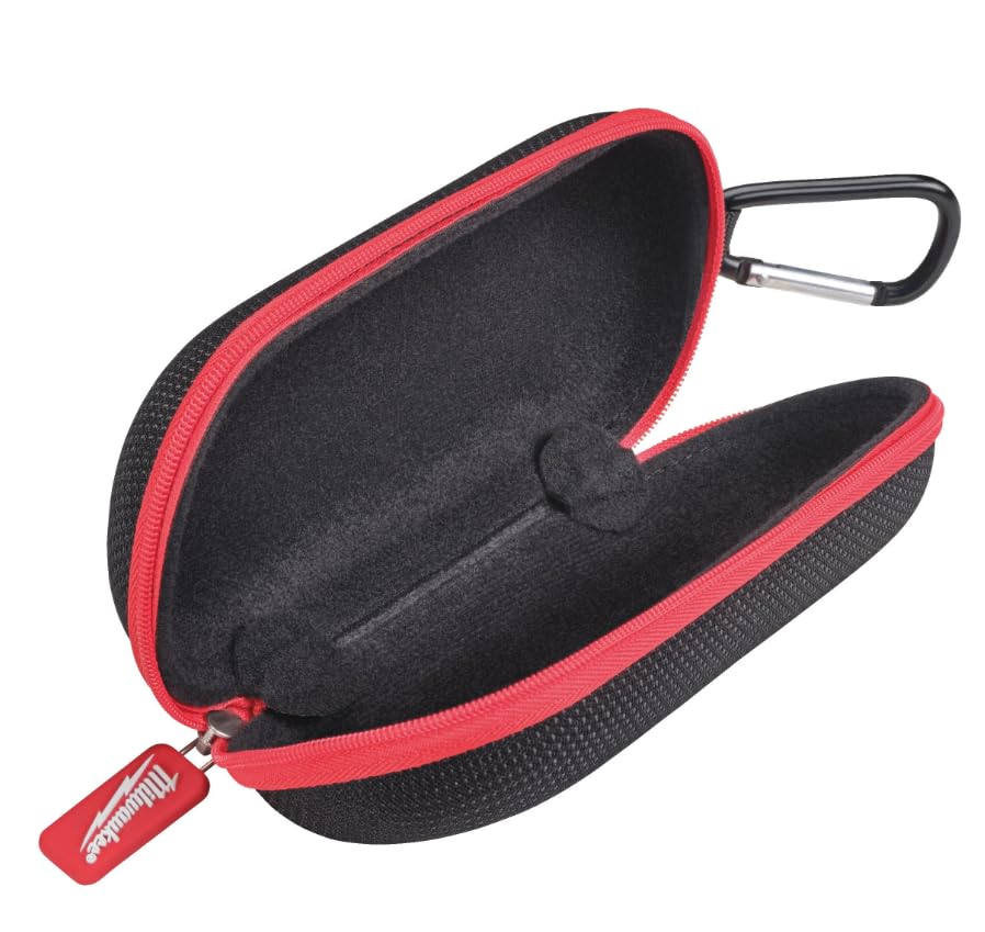 Safety Glasses Case, Hard, Red, One Size, Modern Style, 4932492083