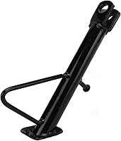 Vista 9 de VBESTLIFE Soporte lateral para motocicleta, soporte lateral de acero inoxidable antideslizante para estacionamiento, estructura estable triangular