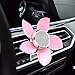 Parfum WZJ-Car Parfum de Voiture Femmes Enceintes Bébé Voiture Climatisation Sortie Ventilateur Rotatif Créatif Fleurs Femme Air Frais (Color : Pink)