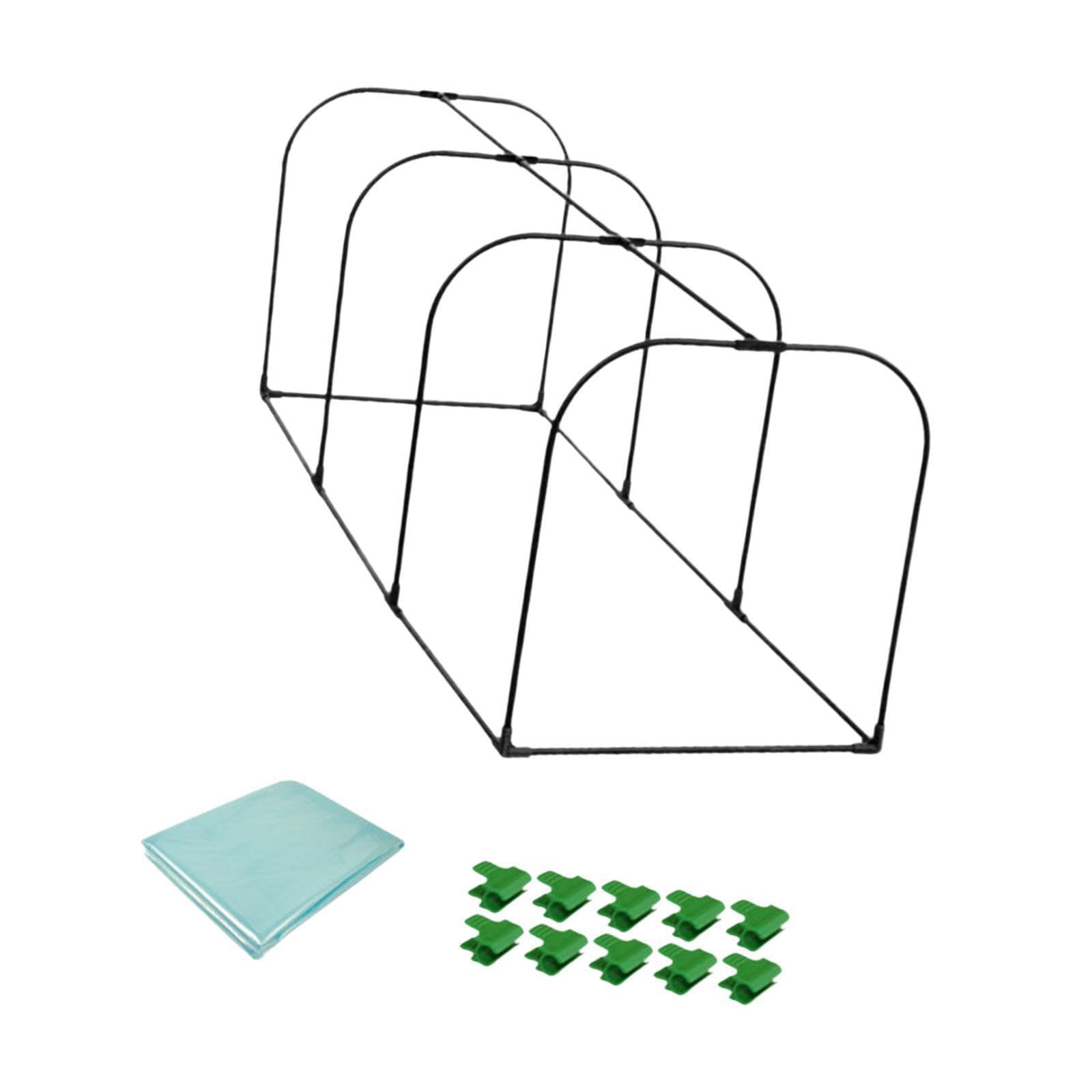 Mini serra portatile, calda e resistente,Verde,lunghezza 150 cm | conservazione del calore. La confezione include pellicola e tutti i pezzi necessari per il montaggio. Può essere una piccola
