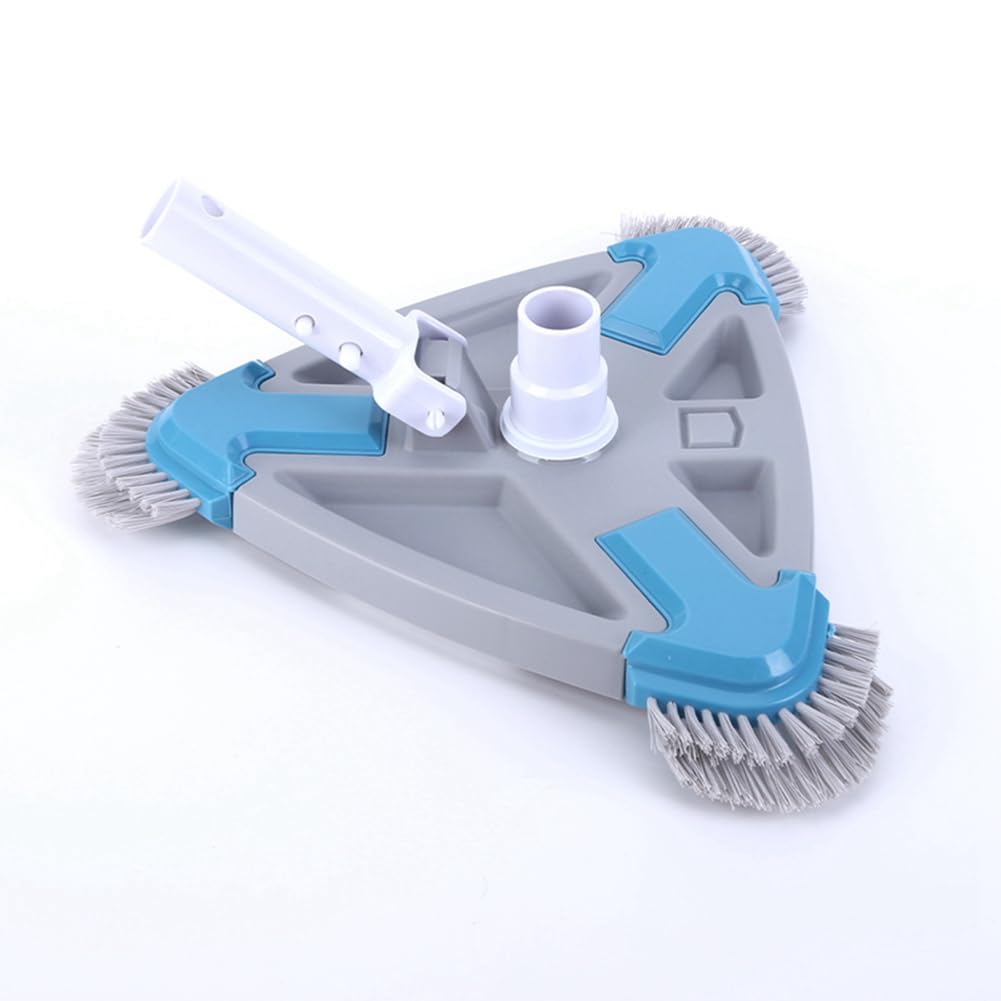 Aspiradora triangular para piscina con cepillo lateral, cepillo de succión, piezas de limpieza de piscinas