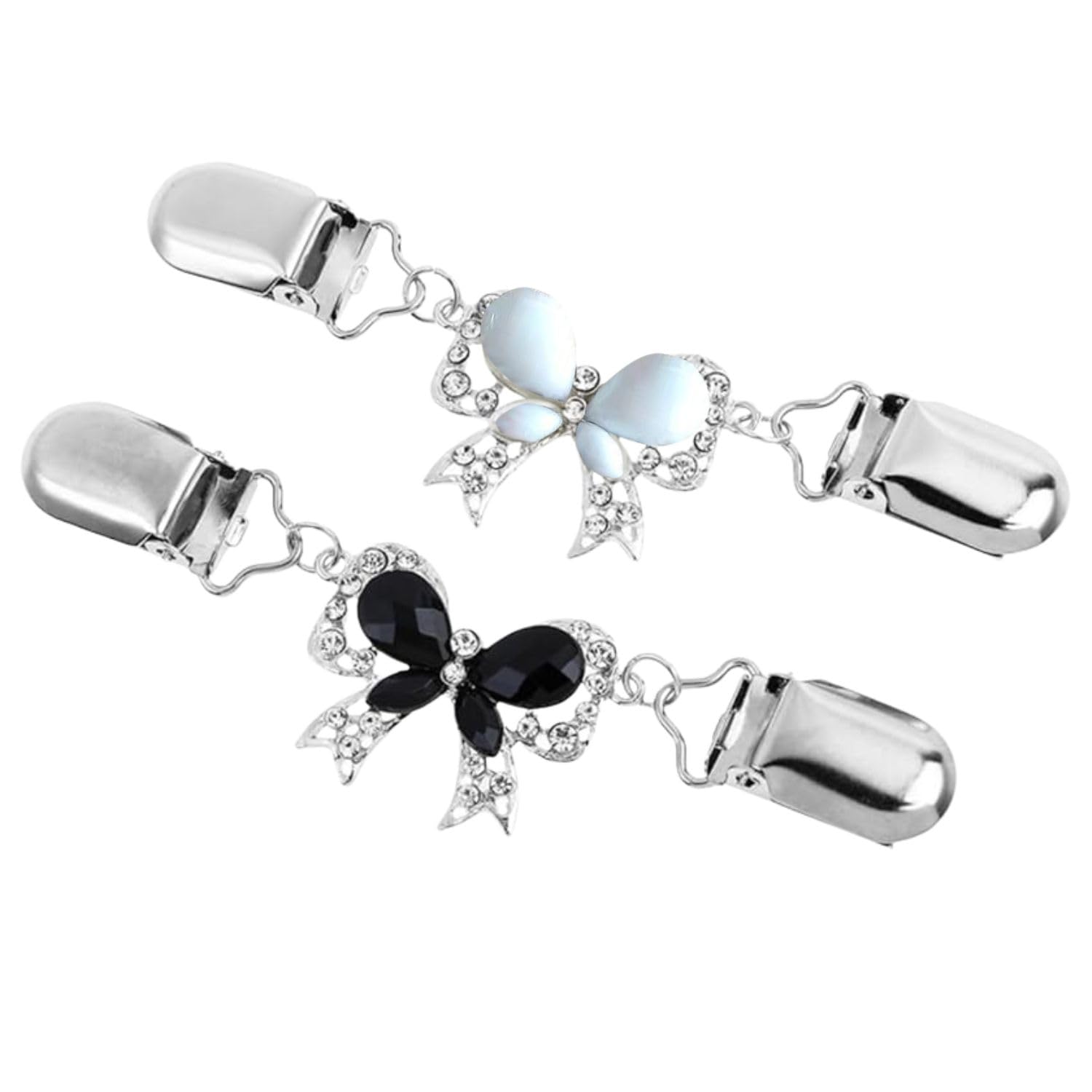 2-Pack Butterfly Cinch Clips, Secure-Hold Elegant-Style Waist Clips for Women Clothes Tightening | Metal Alloy | Easy Clip-On | Decorative | Multi-Purpose | for Kurti & Dress-image-27