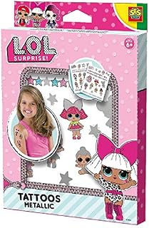 SES Creative 14192 L.O.L. Surprise L.O.L Metallic, Bunte Tattoos