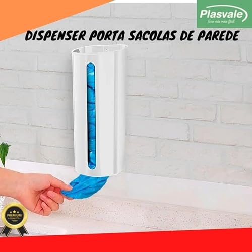 Porta Sacolas Puxa Saco Dispenser De Paredes Plasvale