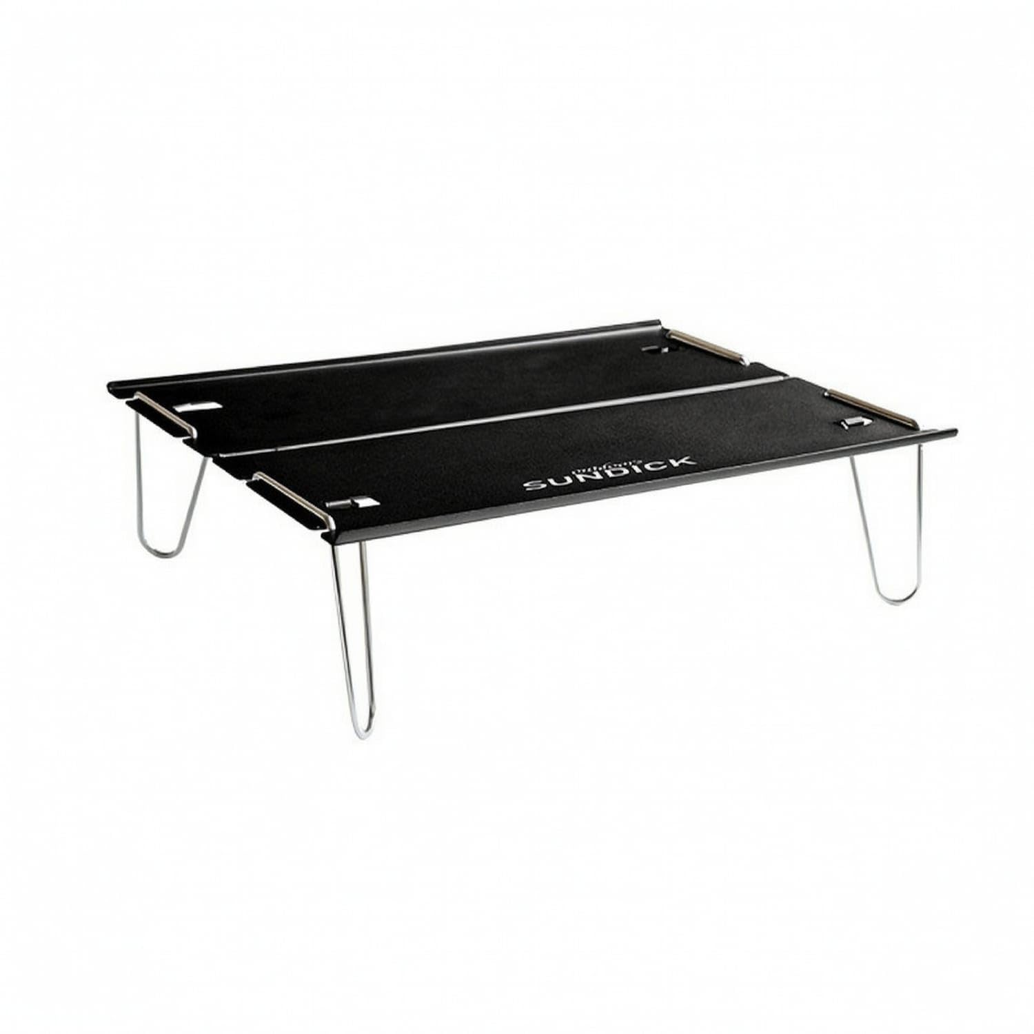 lightweight folding aluminum table compact small folding camping table foldable mini for campers, hikers, hiking, picnics, black