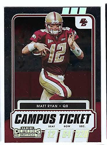 MATT RYAN 2021 Panini Contenders Draft Picks #4 Campus Ticket Parallel Card Football Boston College Golden Eagles Atlanta Falcons