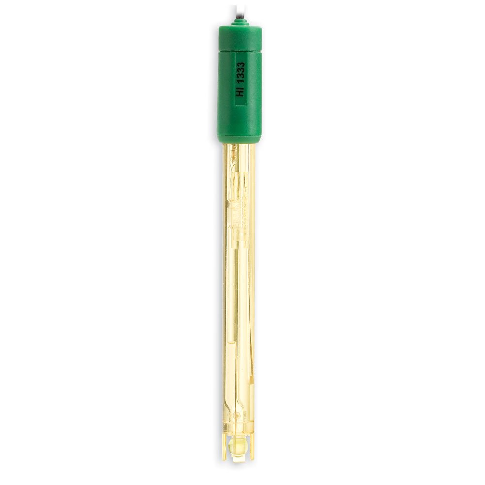 Hanna Instruments HI1333B PEI Combination Spare pH Electrode for Field Applications, BNC Connection, 0 to 13 pH, 1m Coaxial Cable