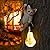 Juliahestia Tree Solar Light Outdoor Garden Decor Hanging Cat Figurines Animals Porch Yard Outside Decoration Kitten Statues Decorative Wall Window Fence Lighting Bulb LED