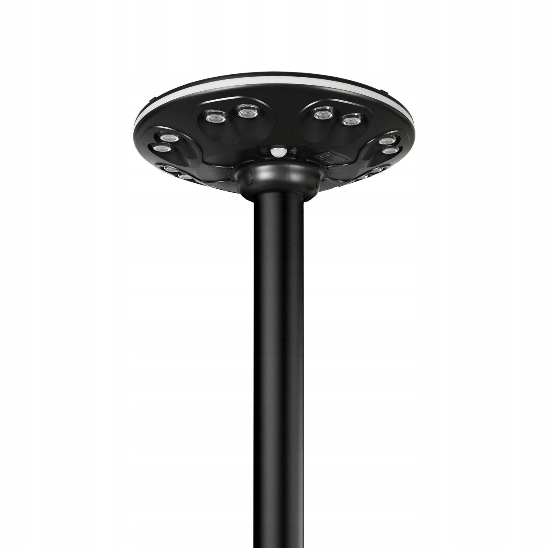 Solarna Lampa Uliczna Ogrodowa UFO Okrągła LED Videx 1400lm Czujnik + Pilot