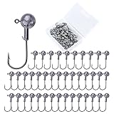 Goture(ゴチュール) ジグヘッド セット 丸型ジグヘッド 釣り 釣り針 トラウト ケース付き 5g 50個